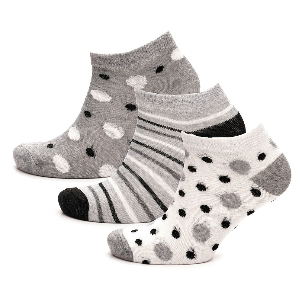 Ladies Liner Sports Socks Funky Designs 4-7, 6 or 12 Pairs