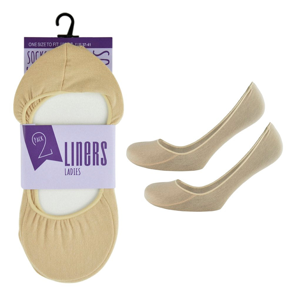 WOMENS LADIES FOOTSIES SHOE LINERS ANKLE SOCKS Invisible-NUDE