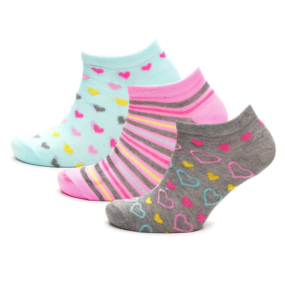 Ladies Liner Sports Socks Funky Designs 4-7, 6 or 12 Pairs
