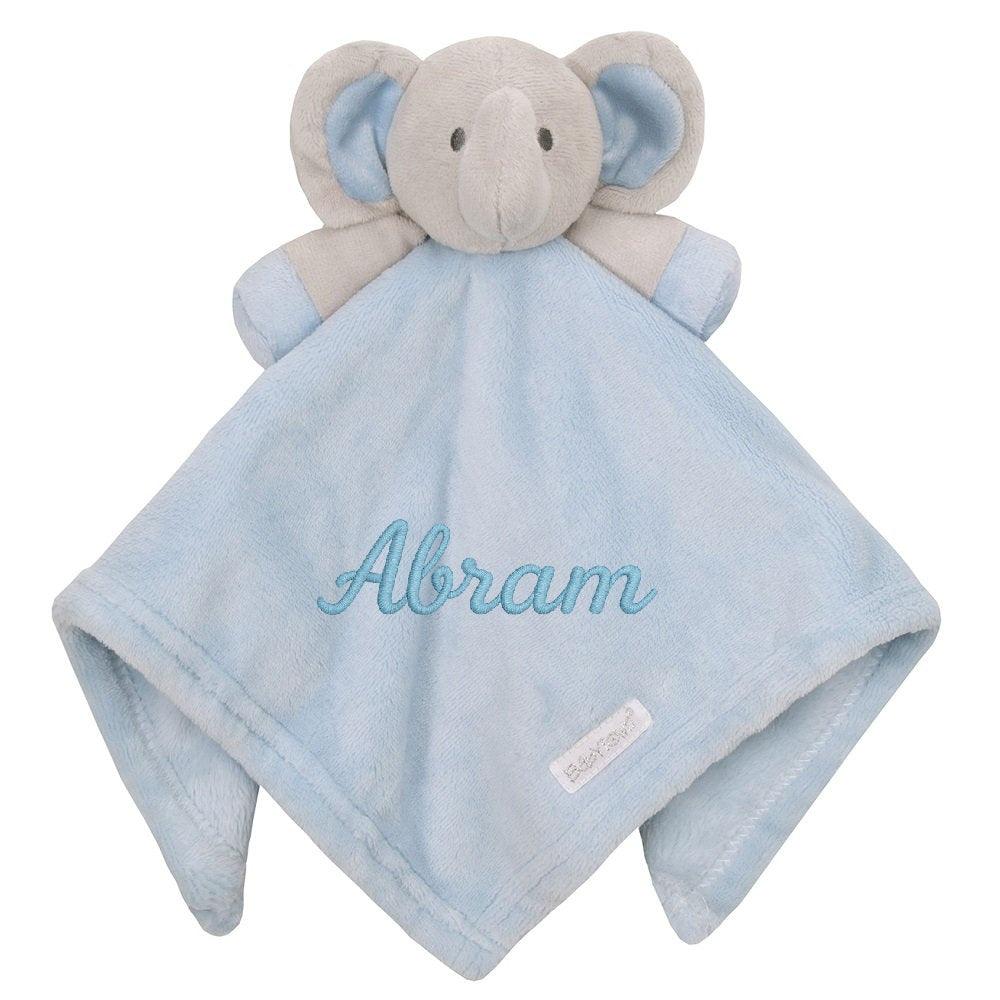 Baby Comforter Security Blanket Novelty Elephant- Blue