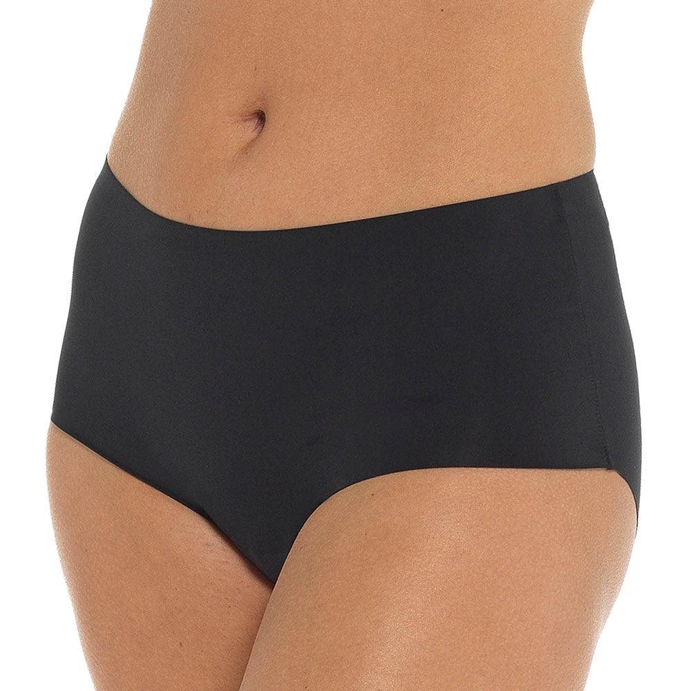 Anucci 3 Pairs Seamless No VPL Full Briefs Smoothing Invisible Underwear Nude/Black