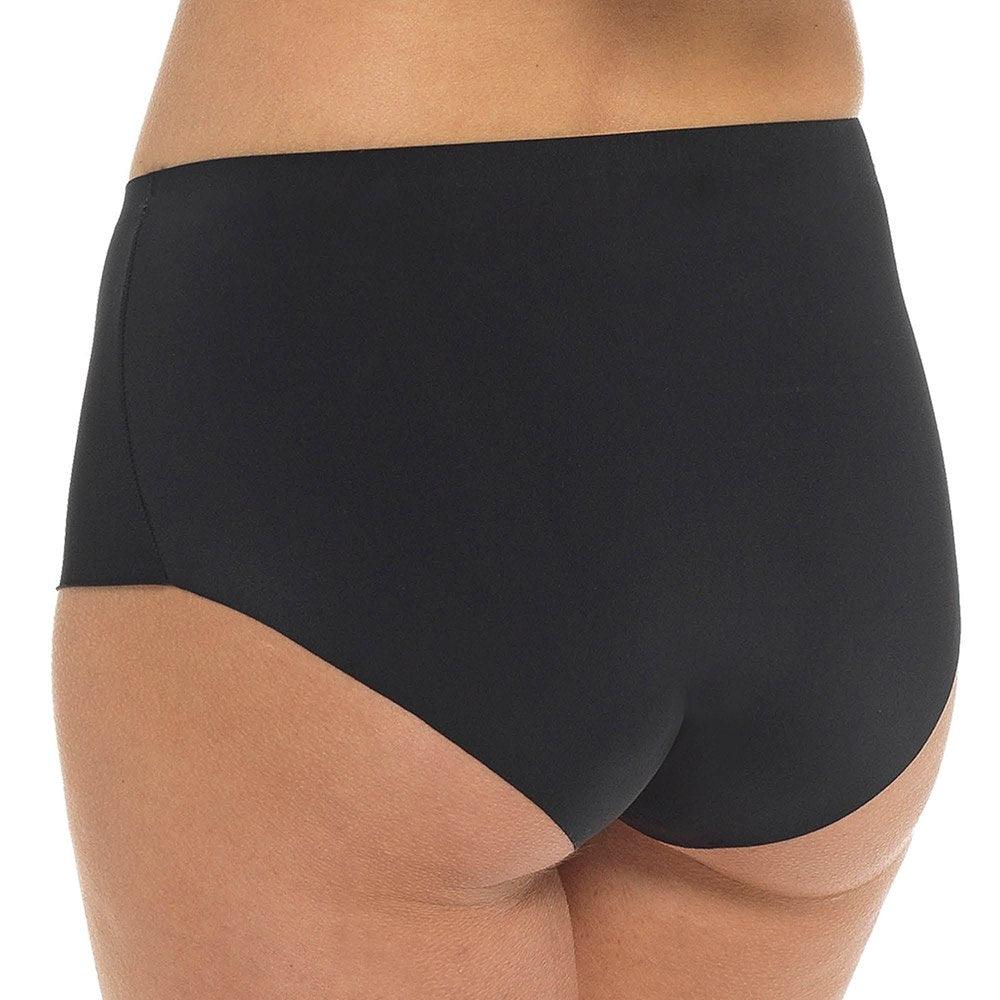Anucci 3 Pairs Seamless No VPL Full Briefs Smoothing Invisible Underwear Nude/Black