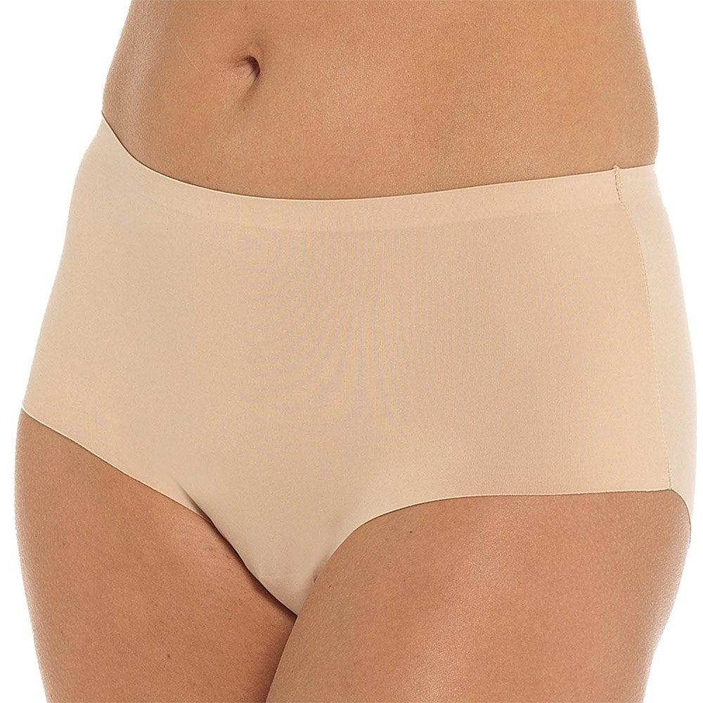 Anucci 3 Pairs Seamless No VPL Full Briefs Smoothing Invisible Underwear Nude/Black