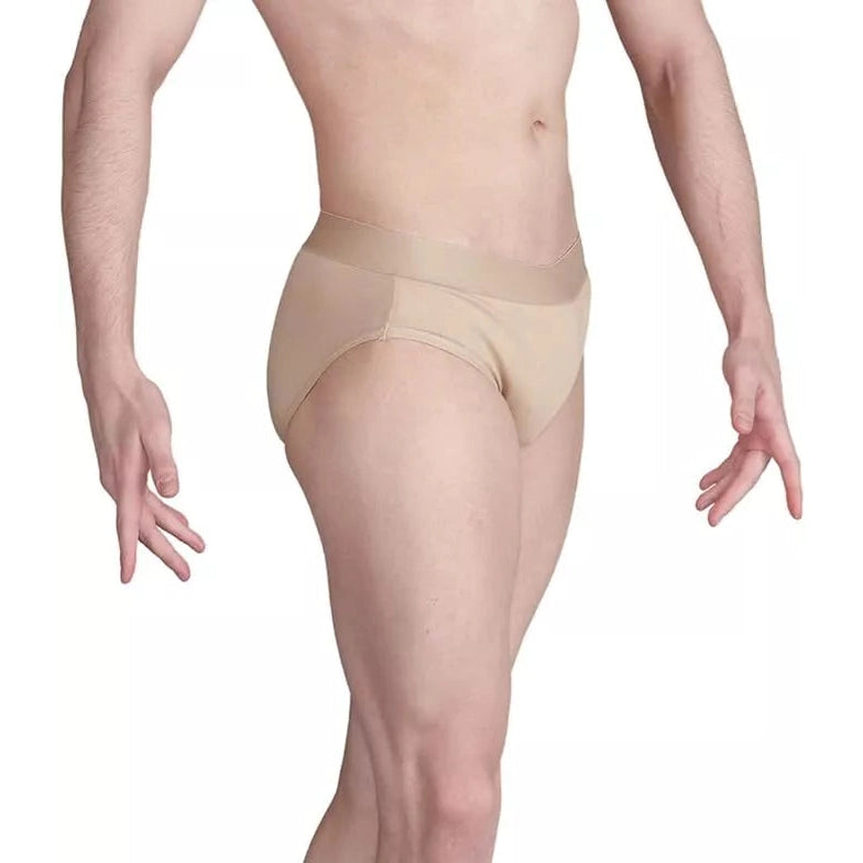 Silky Dance Men's & Boy's Full Seat Full Frontal Padding Dance Belt Brief - Nude - Mayra Hosiery
