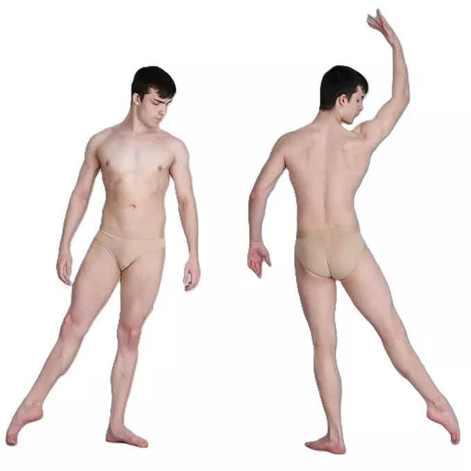 Silky Dance Men's & Boy's Full Seat Full Frontal Padding Dance Belt Brief - Nude - Mayra Hosiery