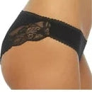 Anucci Ladies Brazilian Lace Briefs Cotton Rich Knickers Underwear (5 Pack) - Mayra Hosiery