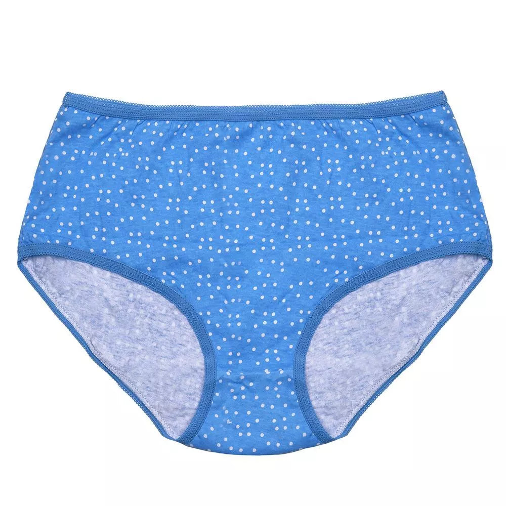 Anucci Ladies 5 Pair Pack Cotton Rich Midi Briefs Knickers Underwear - Mayra Hosiery