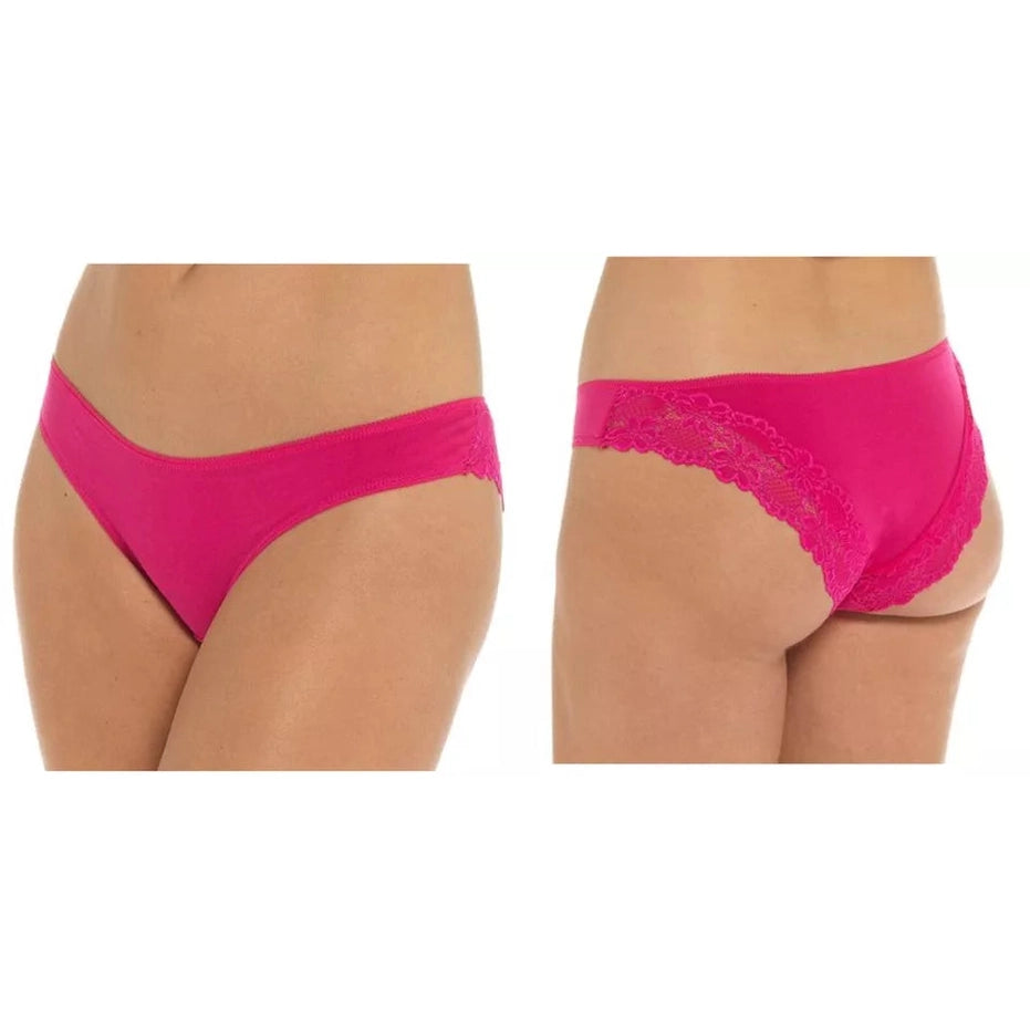 Anucci Ladies Brazilian Lace Briefs Cotton Rich Knickers Underwear (5 Pack) - Mayra Hosiery