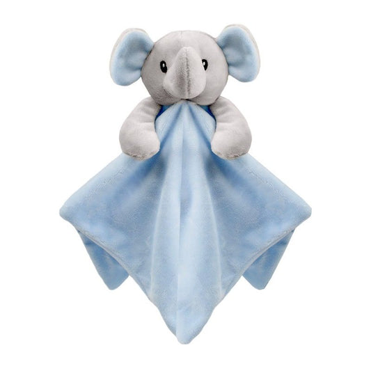 Baby Comforter Security Blanket Mink Comforter - Elephant Eco Blue