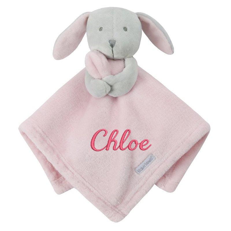 Baby Comforter Security Blanket Novelty Bunny- Pink