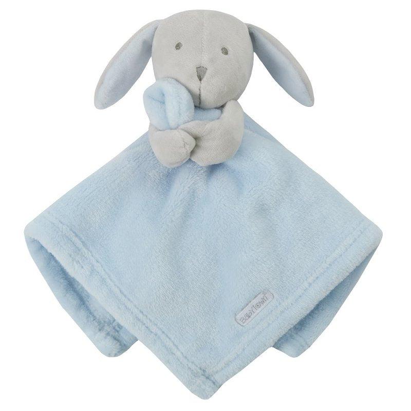 Baby Comforter Security Blanket Novelty Bunny- Blue