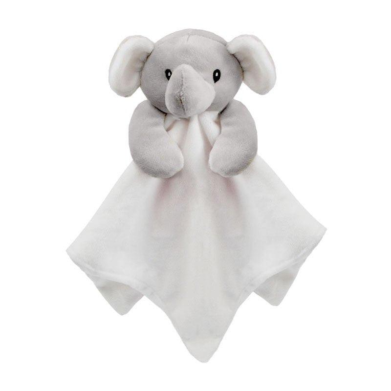 Baby Comforter Security Blanket Mink Comforter - Elephant Eco white